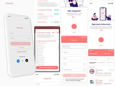 UaiRango App Redesign app delivery illustration product design ui uidesign uiux ux