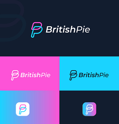 Britishpie Logo with bp icon bestlogo bp letter bp logo britishpie logo britishpie logo with bp icon creativelogo letter logo logobrandmark logodesigners logodesigns logomark pay bp pay logo