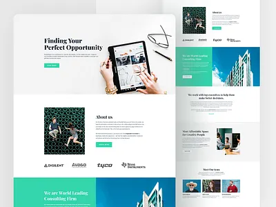 Creative Agency Template agency business landing page creative design free psd psd saas startup ui ui design web template website