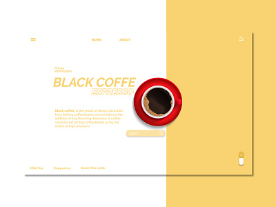 UI Design Website Minimalist Coffe Shop design graphic design indonesia photoshop ui ui design