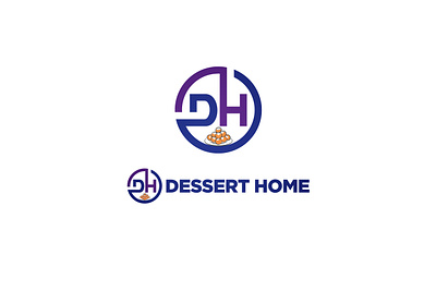 Dessert Home Logo branding creative curdled milk dessert dessert home logo illustration logo malay chop milk rasmalai restaurant sandwich shop simple sweet sweet logo