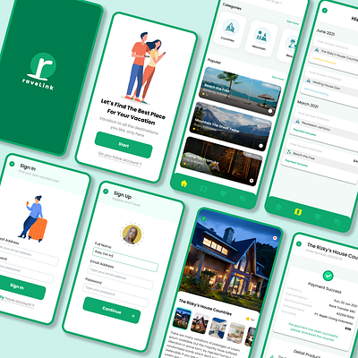 Travel Application app beautiful design illustration mobile travel ui uiux userinterface ux