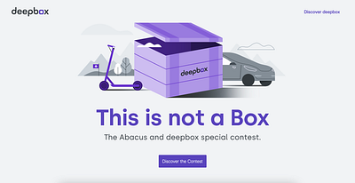 Deepbox - This is not a Box beach box graphic illustration maldive palette ui vector