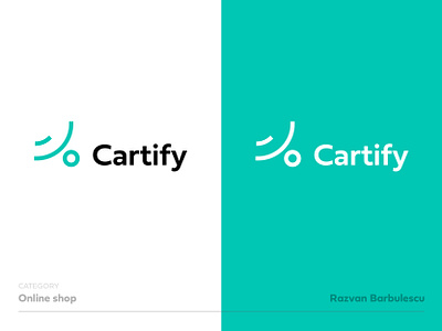 Cartify - Online grocery store branding grocery logo market modern shop online online shop shop store vector