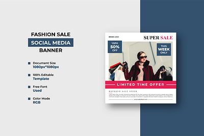 Fashion Garments Sale Social Media Post Template Design banner colorful creative design fashion sale garment sale garments sale media modern post poster professional social square banner square flyer template web