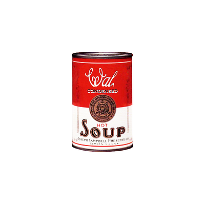 Hot Soup art campbells collage design hot illustration music pop retro soup type typography unpop vintage wal