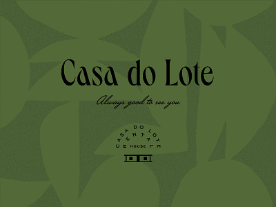 Casa do Lote branding design house identity logo pattern rental