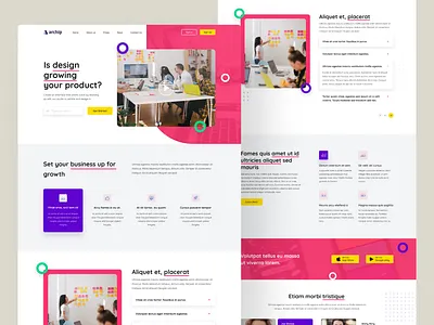 Landing page for a b2b company clean ui design graphic design home page interface landing page logo ui ui design ui ux web webdesign website website design