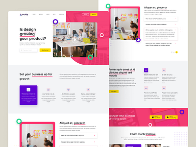 Landing page for a b2b company clean ui design graphic design home page interface landing page logo ui ui design ui ux web webdesign website website design