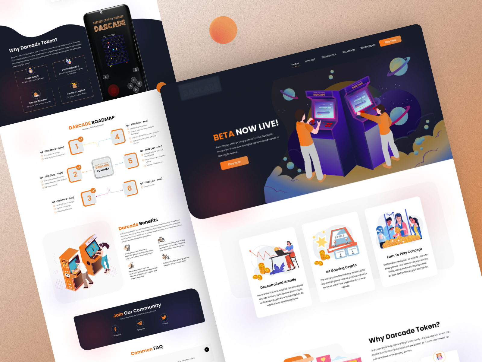 Crypto Gaming platform Landing page by Sabbiruiux for Interfacly on ...