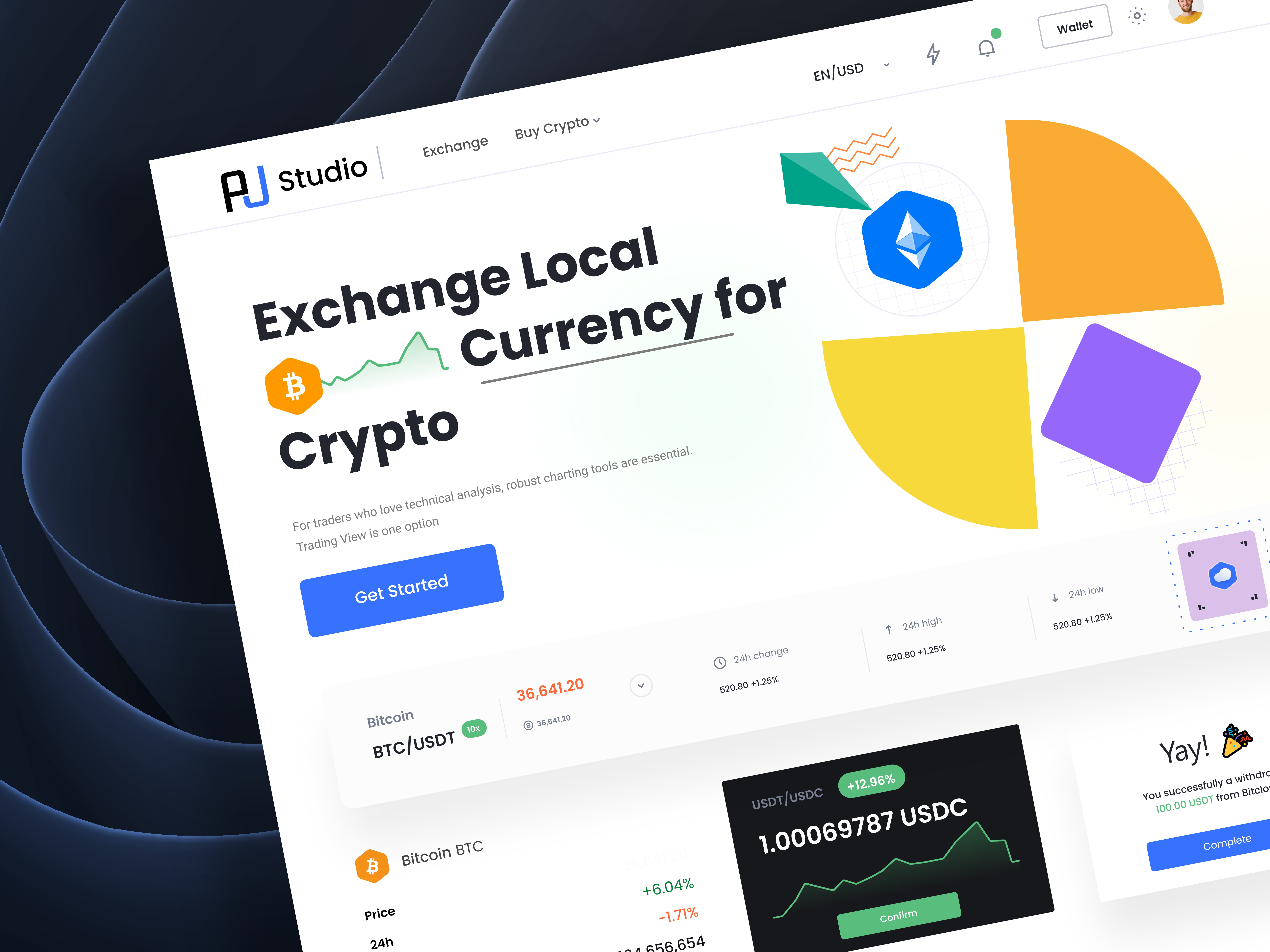 Crypto Exchange Website by Hasnur Alam Ujjol for Jumatechs on Dribbble