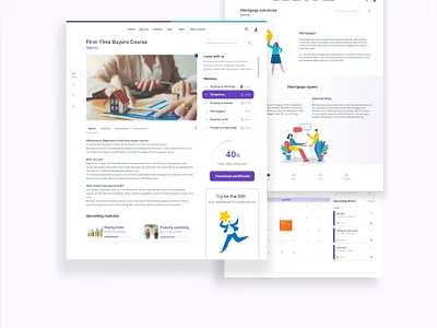 Product based- Learning Platform begineer design education learning product realestate ui ux