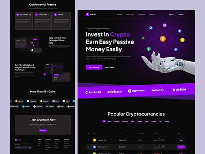 Crypto Investing Website bitcoin bitcoin wallet blockchain crypto crypto dashboard crypto exchange crypto trading crypto wallet crypto website cryptocurrency digital coin digital wallet ethereum nft trading trading website usdt web 3.0 web design web3