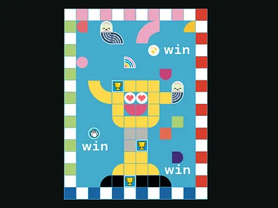 LEGO DOTS GIF 1 - WIN GIF animatedgif animatedgifs animatedsticker footballmatch gif gifanimation gifs giphy giphystickers lego legoart legoarts legodots legogroup trophy win winning womaneurope