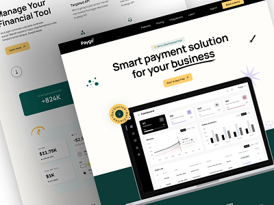 Paygo-smart payment Website Design clean design home page landing page minimal payment solution saas saas website ui ui deisgn uiux ux ux design web ui design website design