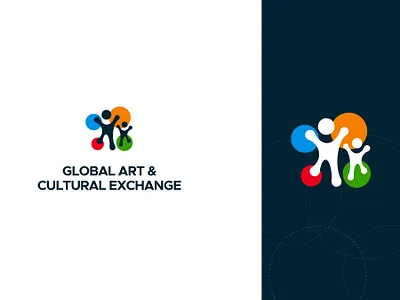 Global Art & Culture Logo art logo arts logo brand visualization branding cultural logo culture exchange logo culture logo global art logo global arts and culture logo graphic design illustration logo logo design minimal logo rich technologies vector