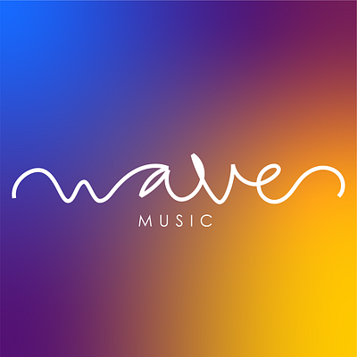 Logo for streaming music app branding design lettering logo typography vector