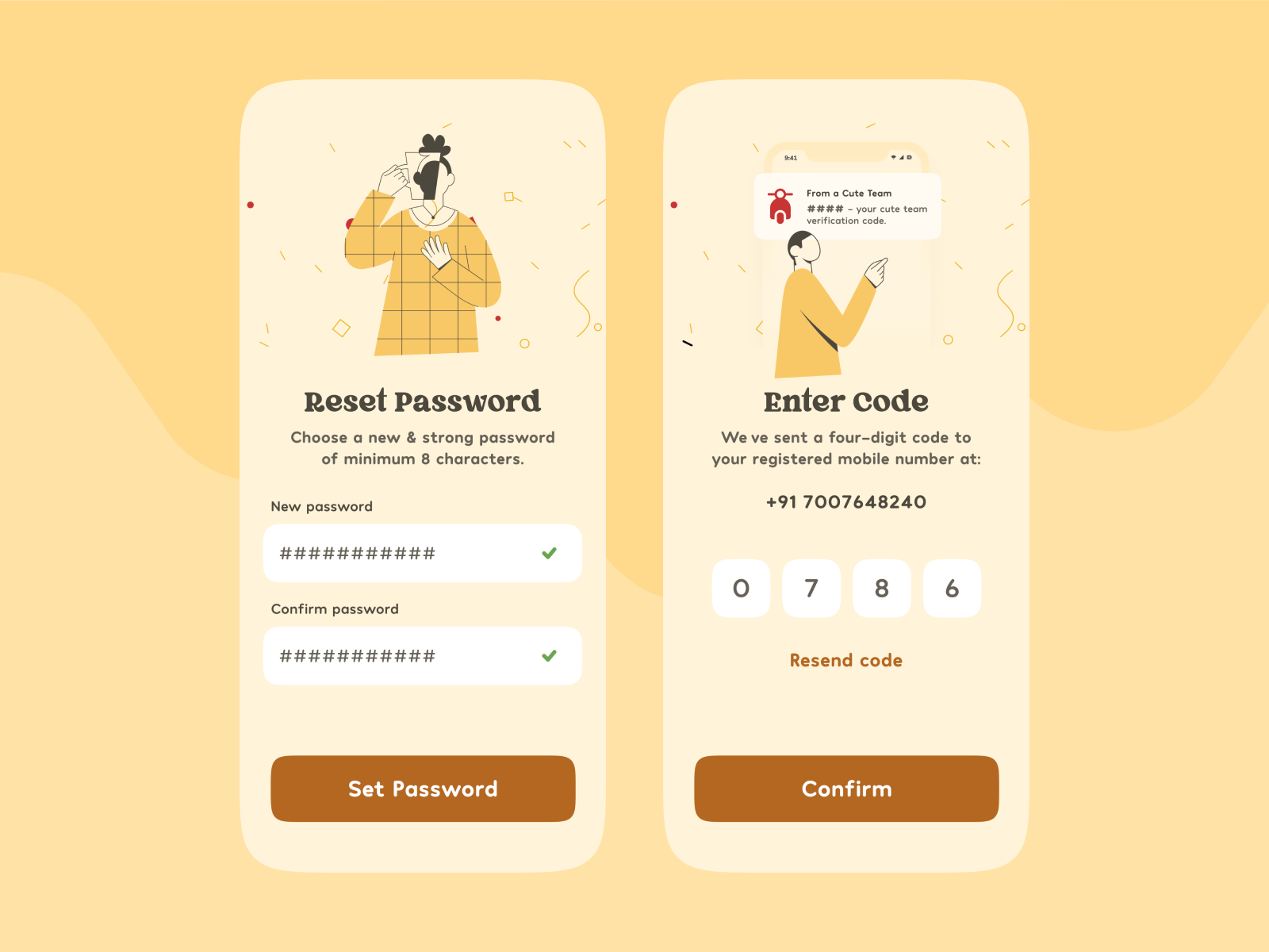 Reset Password Screens By Salman Khan On Dribbble