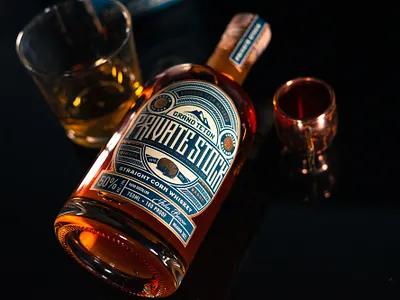 Grand Teton Distillery Private Stock bottle branding label packaging spirits whiskey