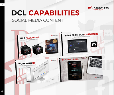 DCL Capabilities - Social Media Content branding design graphic design illustration logo social media vector