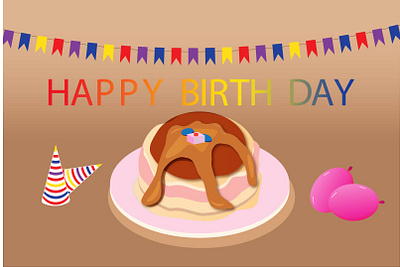 Birthday Gift Card design graphic design illustration