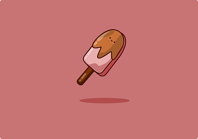 Ice Cream Kawaii Illustration app design graphic design illustration logo vector