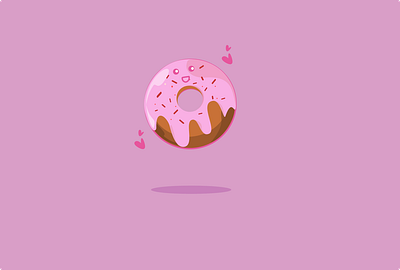 Donuts Kawaii Illustration app design graphic design icon illustration logo vector