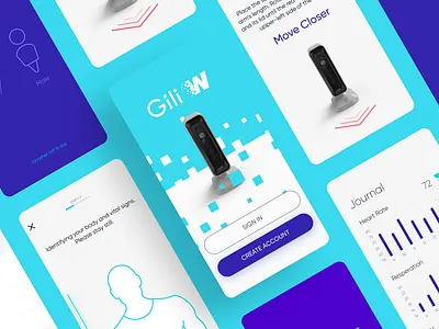 Healthcare mobile app app ble design flat health healthcare icons ios iot medical mobile sensor ui ux