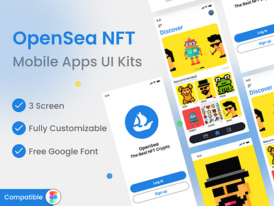 OpenSea Redesign App UI Kits