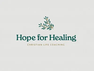 Hope For Healing Logo brand design branding christian church design illustration logo mockup print vector