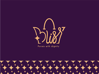 Bliss - Women Purse Brand Logo brand identity branding branding design design feminine logo feminism flat logo design graphic design handbag brand logo iconic logo illustration logo logo design purse brand logo vector women fashion brand logo