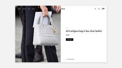 Luxury Ecommerce Product Detail Page design detail ecommerce luxury page pdp product ui ui design ux