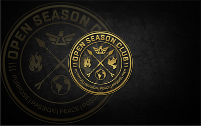 Open Season Club adventure badge club logo emblem