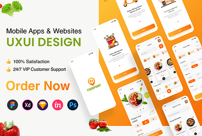 Food Point | Food Delivery App app design branding dashboard design dashboard ui delivery app design ecommerce app food food app food delivery graphic design illustration logo mobile app motion graphics nft prototype ui webdesign website design