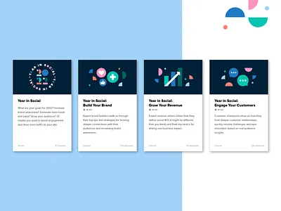 Year in Social Workshops 2022 action art direction bold brand branding build your brand celebration colorful confetti data design graphic design grow revenue identity layout social media typography