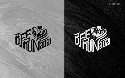 BFFRUN 2021 logo marathon t shirt design