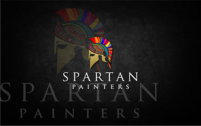 SPARTAN PAINTERS creative logo painters logo spartan