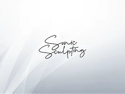 Sonic Sculpting cursive design hand written scriptive sonic