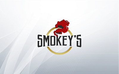 SMOKEY'S grill logo logo design smokeys