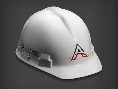 Alliance Engineering Logo [Rebrand] a branding civil design drone engineering horizon icon imaging land planning lettering logo logotype mountain river road swish swoosh symbol vector