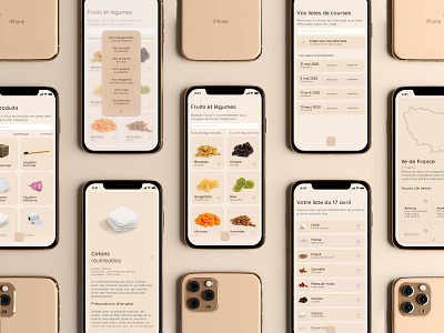 Day by day - Mobile app app beige concept design e commerce ecology food graphic design green grocery interaction interface minimalism mobile nature product store ui