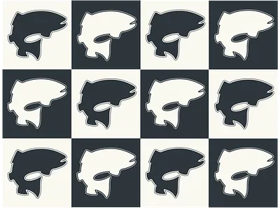 Trout Icon branding fish fishing fly fishing icon illustrator logo patter trout