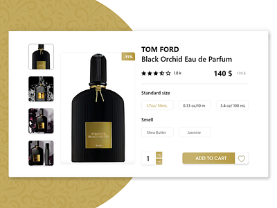 Daily UI #12- Single Product animation app challenge design graphic design perfume single product ui uiux website