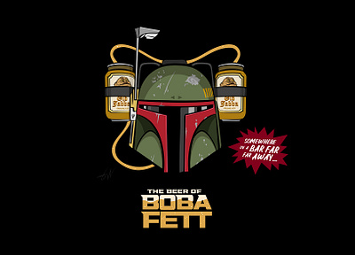 The beer of Boba Fett beer bobafett characterart characterdesign characterillustration design digitalart digitaldrawing drawing galaxy graphic design graphic designer illustration illustrator jabbathehutt space starwars thebookofbobafett vector vectorart