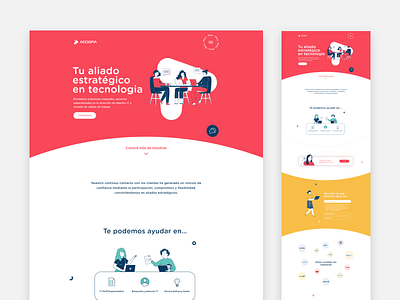 Rebranding Acciona #2 branding illustration logo mondrianizm ui uidesign uxdesign web