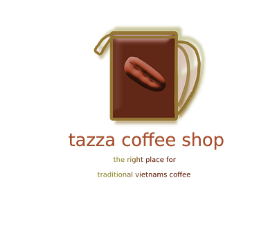 Tazza * vietnams coffee shop * branding design draw drawings graphic design logo pentool typography vector