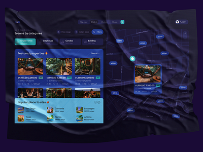 Real estate | Properties management website 🔥 apartment bestdesign colorful dashboard dribbble best shot listingpage map minimal product productdesign properties real estate agency realestate realestateagent rental app uidesign web webapp webdesign websitedesign