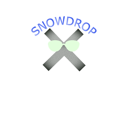 a fun logo named* snowdrop * branding design draw graphic design logo typography vector