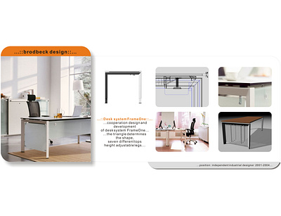 Desk System 3d rendering furniture desing industrial design