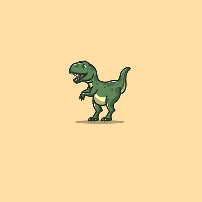 cute dinosaur branding cartoon cute design graphic design icon illustration logo mascot nft nfts trex vector